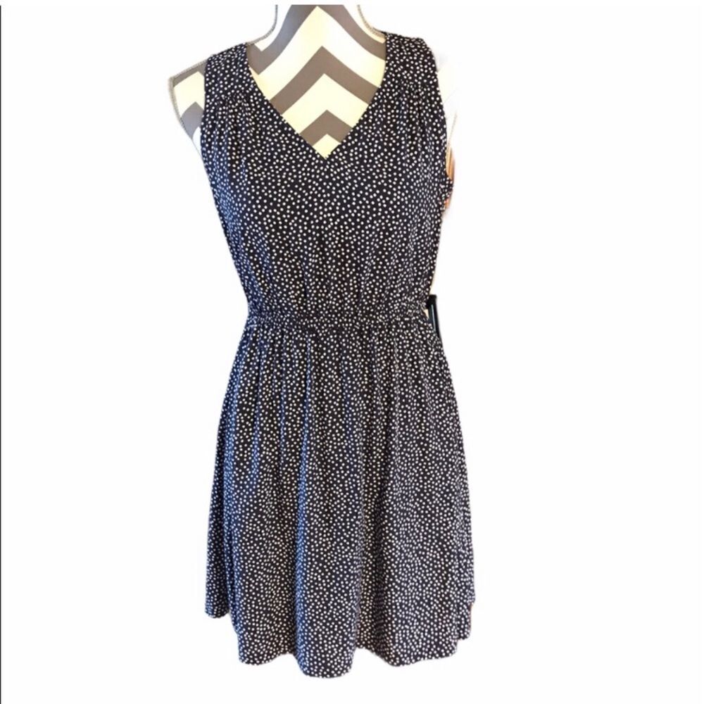 Old Navy NWT SMALL Polka Dot Dress Navy & White